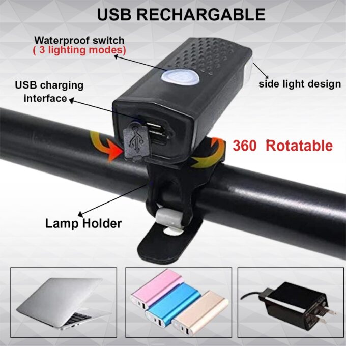 Cycle Light Combo - LED Front Rear Light | SS Bikes