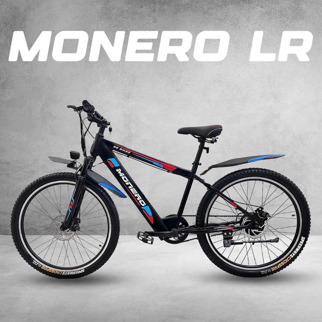 SS Bikes Monero Premium – 250W Motor | 35+ km Range | 36V / 7.8Ah Internal Battery | Dual Disc Brakes