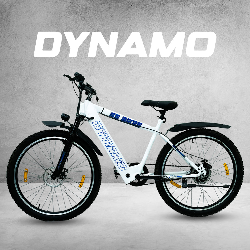SS Bikes Dynamo Premium – 250W Motor | 35+ km Throttle Range | 36V / 7.8Ah Battery | Dual Disc Brakes