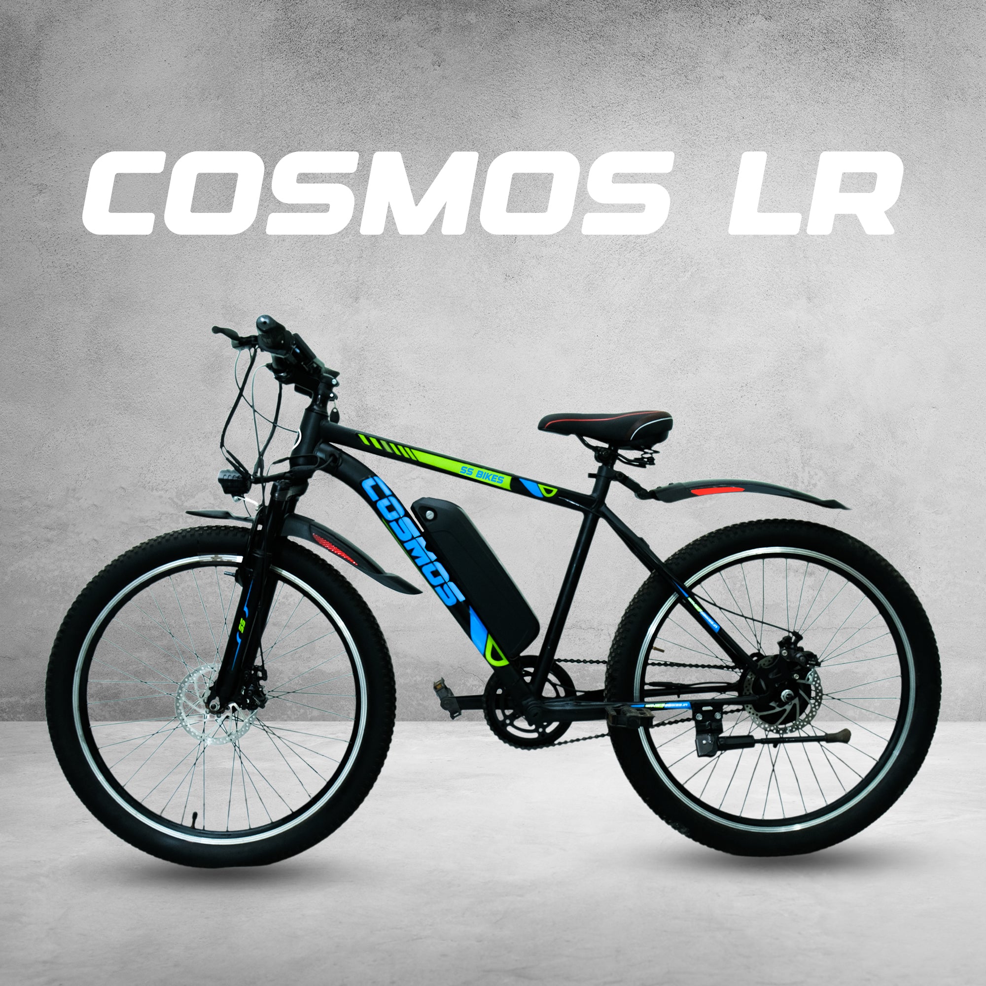 SS Bikes Cosmos Premium – 250W Motor | 35+ km Range | Dual Disc Brakes | 36V / 7.8Ah Battery