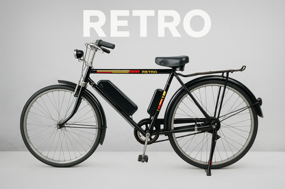 SS Bikes Retro Electric Bicycle for Adults | 36V 12.5Ah Lithium Battery | 70 km Range | 26 km/hr Top Speed | Pedal Assist + Throttle | Lightweight Steel Frame | Daily Commuter Hybrid E-Cycle