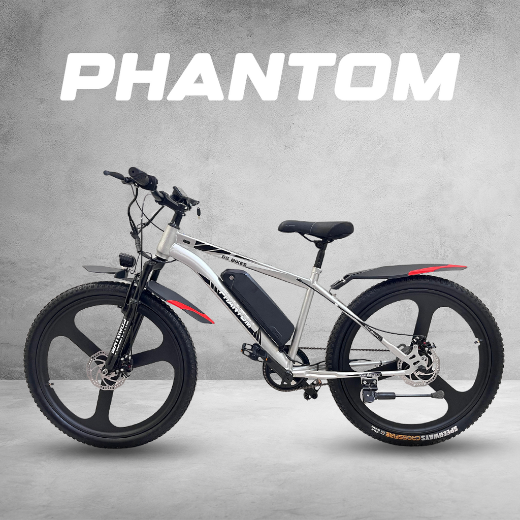 SS Bikes Phantom Premium – 250W Motor | Up to 45+ km Range | 36V Battery | Dual Disc Brakes