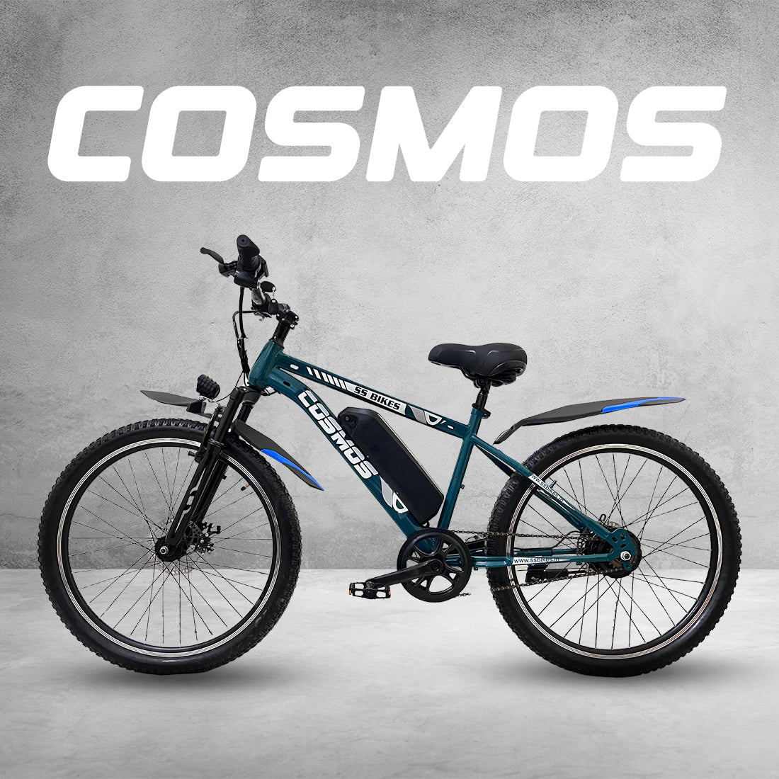 SS Bikes Cosmos Premium – 250W Motor | 35+ km Range | Dual Disc Brakes | 36V / 7.8Ah Battery