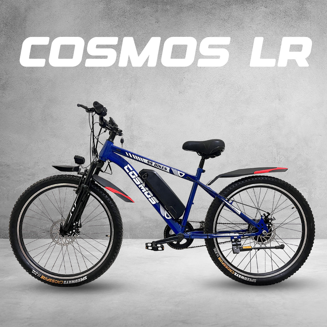 SS Bikes Cosmos LR – 250W Motor | Upto 65 km Range | Dual Disc Brakes | 36V Battery