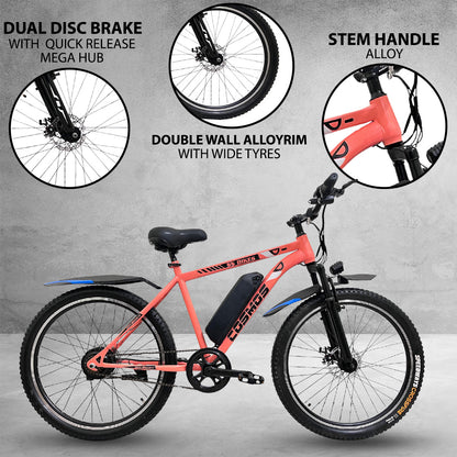 SS Bikes Cosmos LR – 250W Motor | Upto 65 km Range | Dual Disc Brakes | 36V Battery